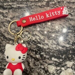 Hello Kitty Red and White Doll Keychain